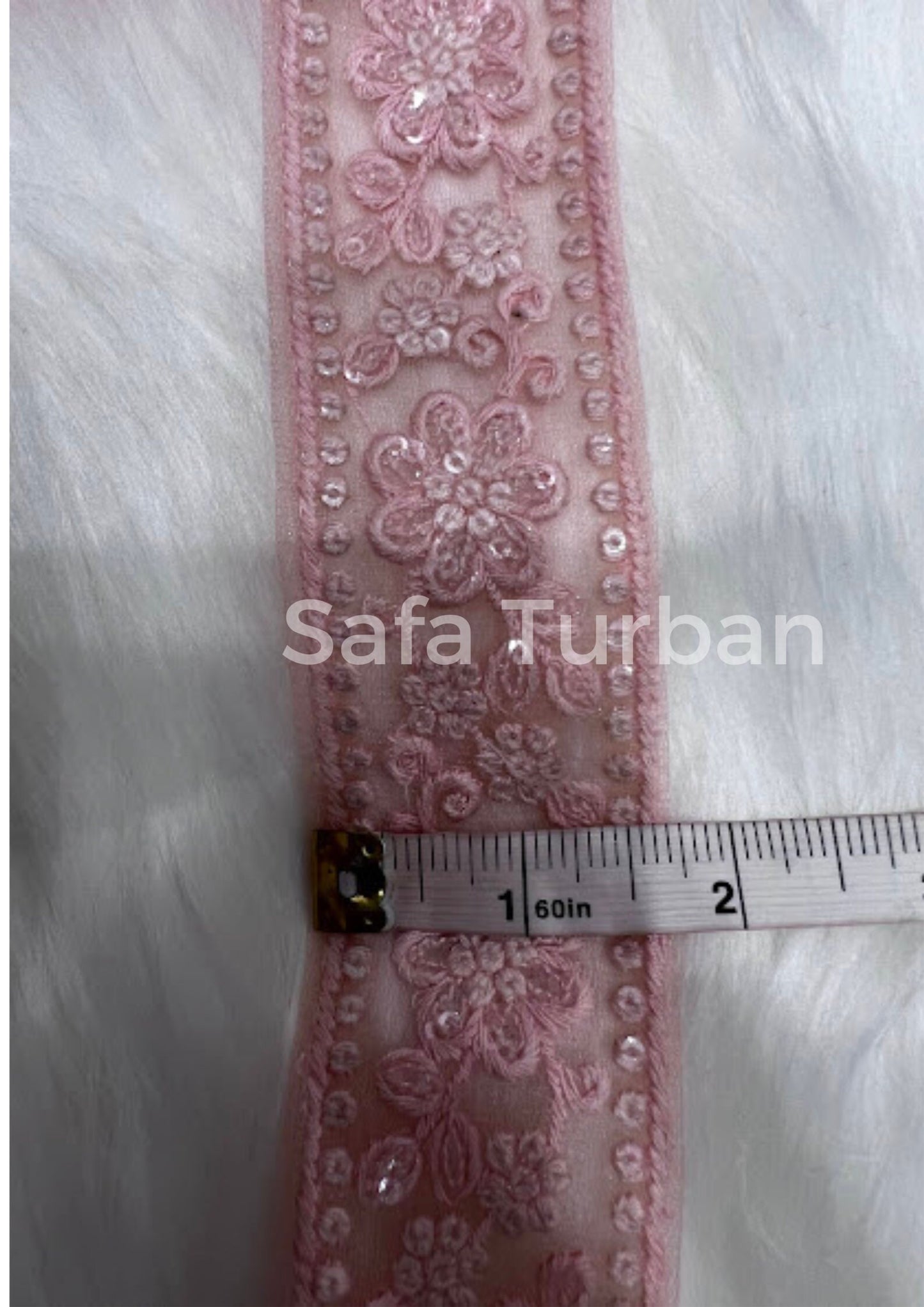 Highlight Border Lace for Dresses, Sarees, Lehenga, Suits, Blouses, Dupatta, Chunri, and Craft (1.50" wide)