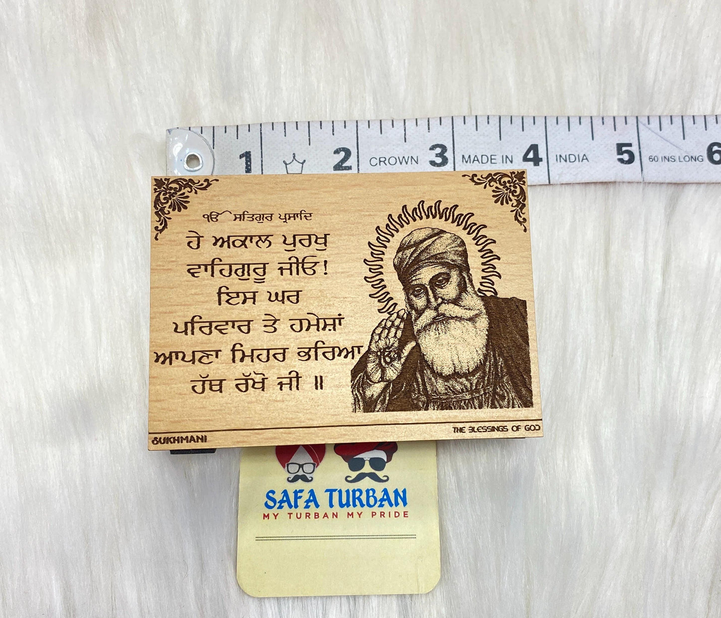 Wood Car/Truck/Office Dashboard/TableTop Display Accessories/Religious/Sikh item