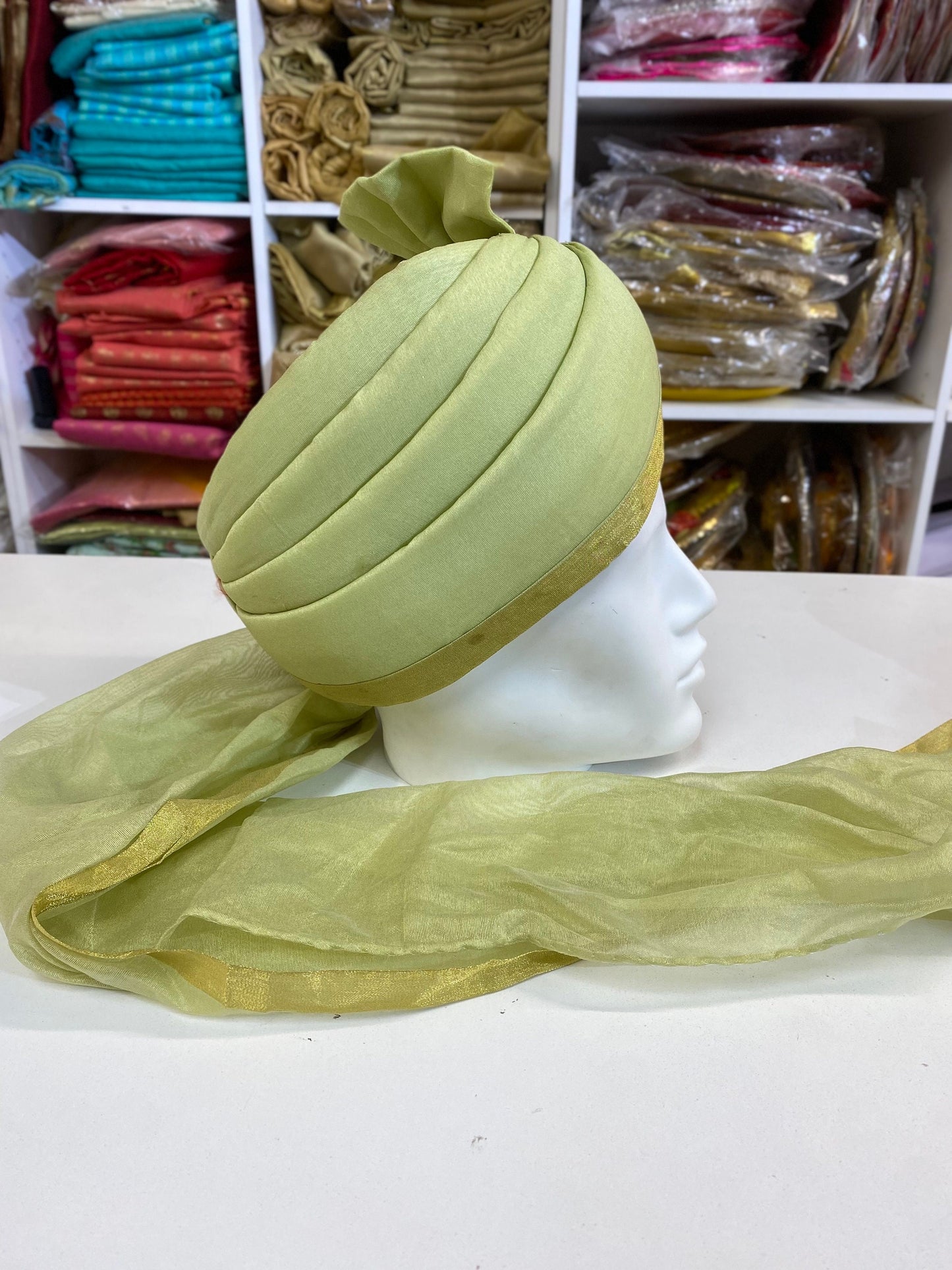 Indian Wedding- Hindu  Safa With Velcro for Baraati/Family Members, Safa Turban/Pagdi/Premade Turban Headwrap for dulha/baraati/Velcro safa