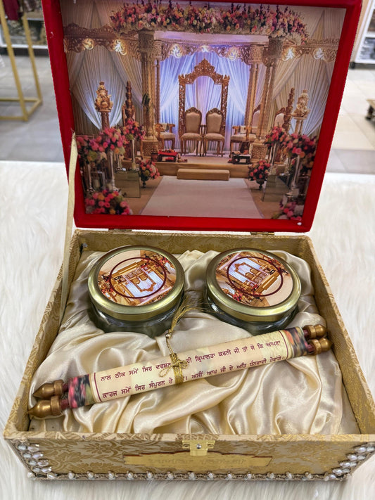 Wedding Invitation- Designer Musical Lagan Patrika/Peeli Chitthi/Shahi Chitthi for Marriage Invitation and Sagan in Punjabi (Set of 1)