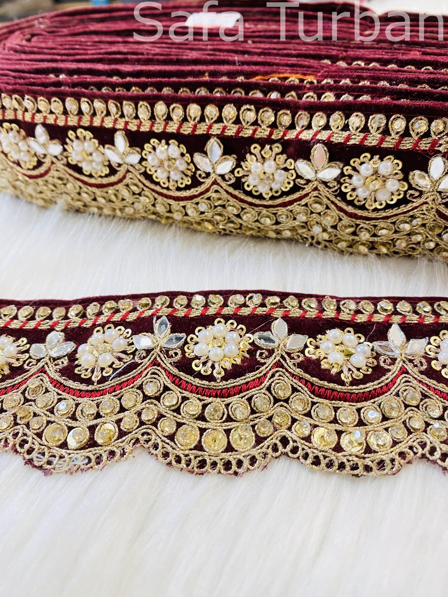 Decorative Fabric Lace for Dresses, Sarees, Lehenga, Suits, Blouses, Dupatta, Chunri, and Craft