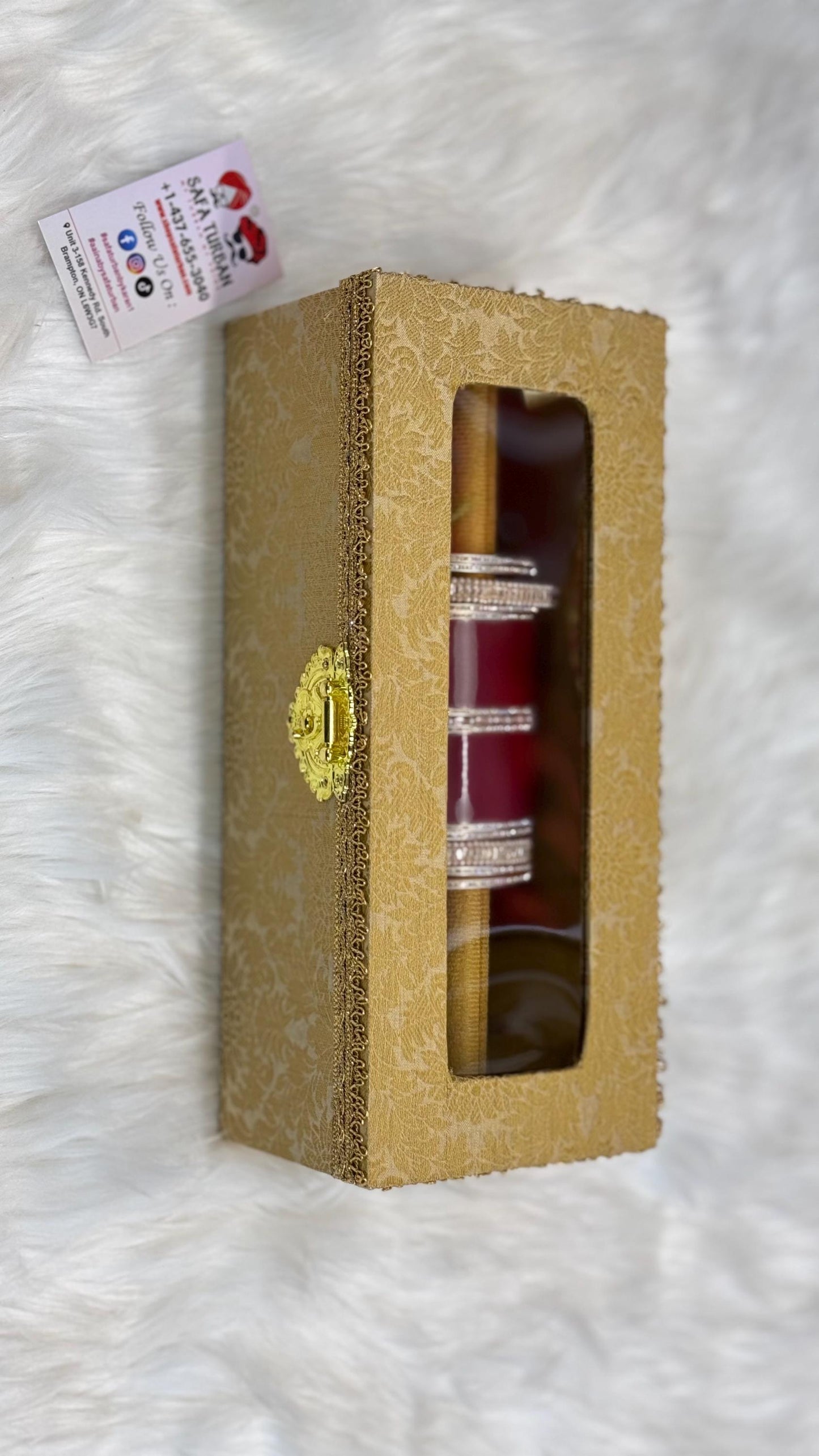 Churra Box- Brocade handcrafted Box- Trousseau Box- Churra Kalire Box- Bridal Chura- Bridal Chuda Bangles- Bangle Storage Box