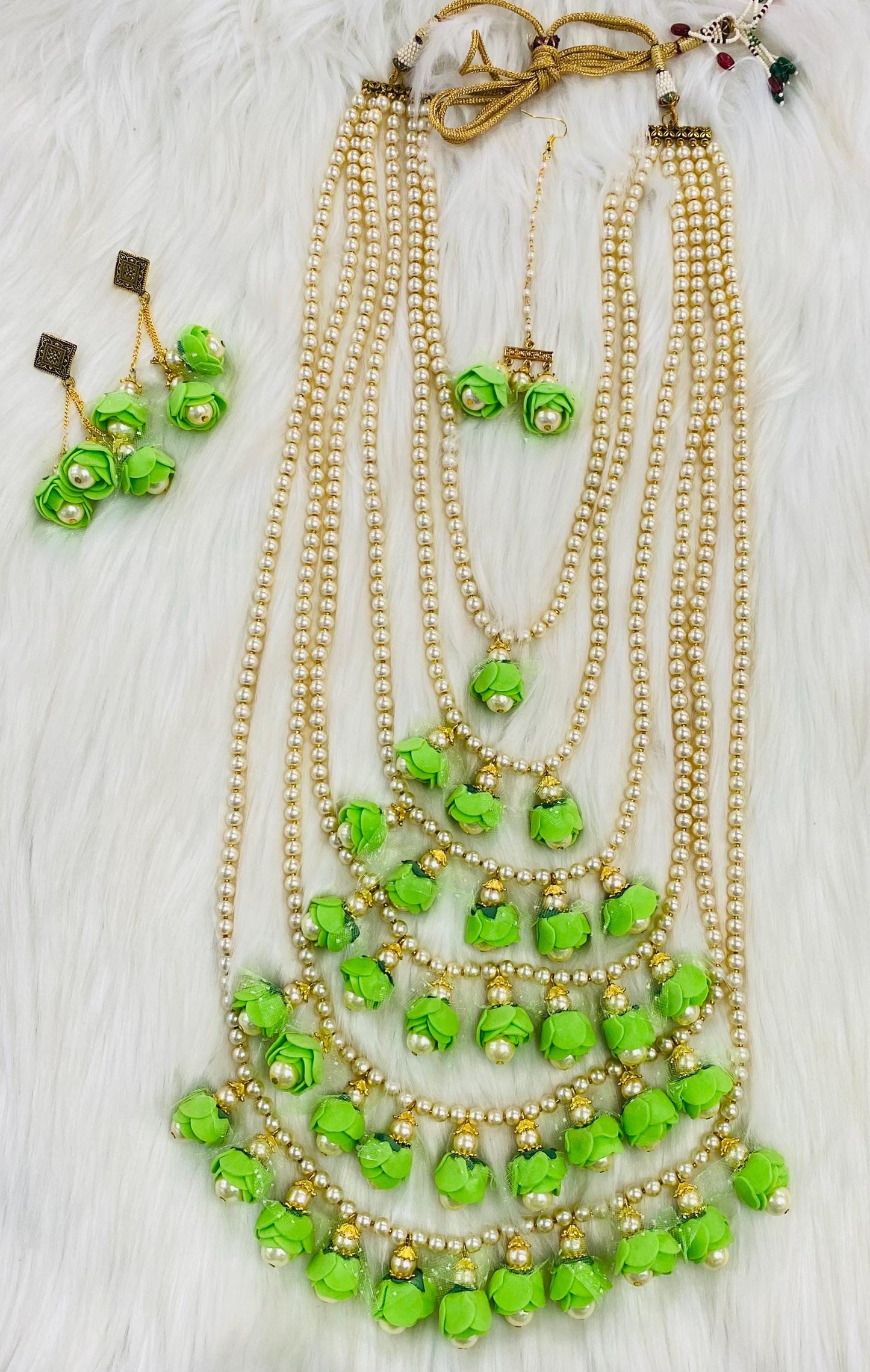 Indian Wedding- Offwhite Pearl Stone Beads Necklace for Bride/Dulhan for Wedding occasions
