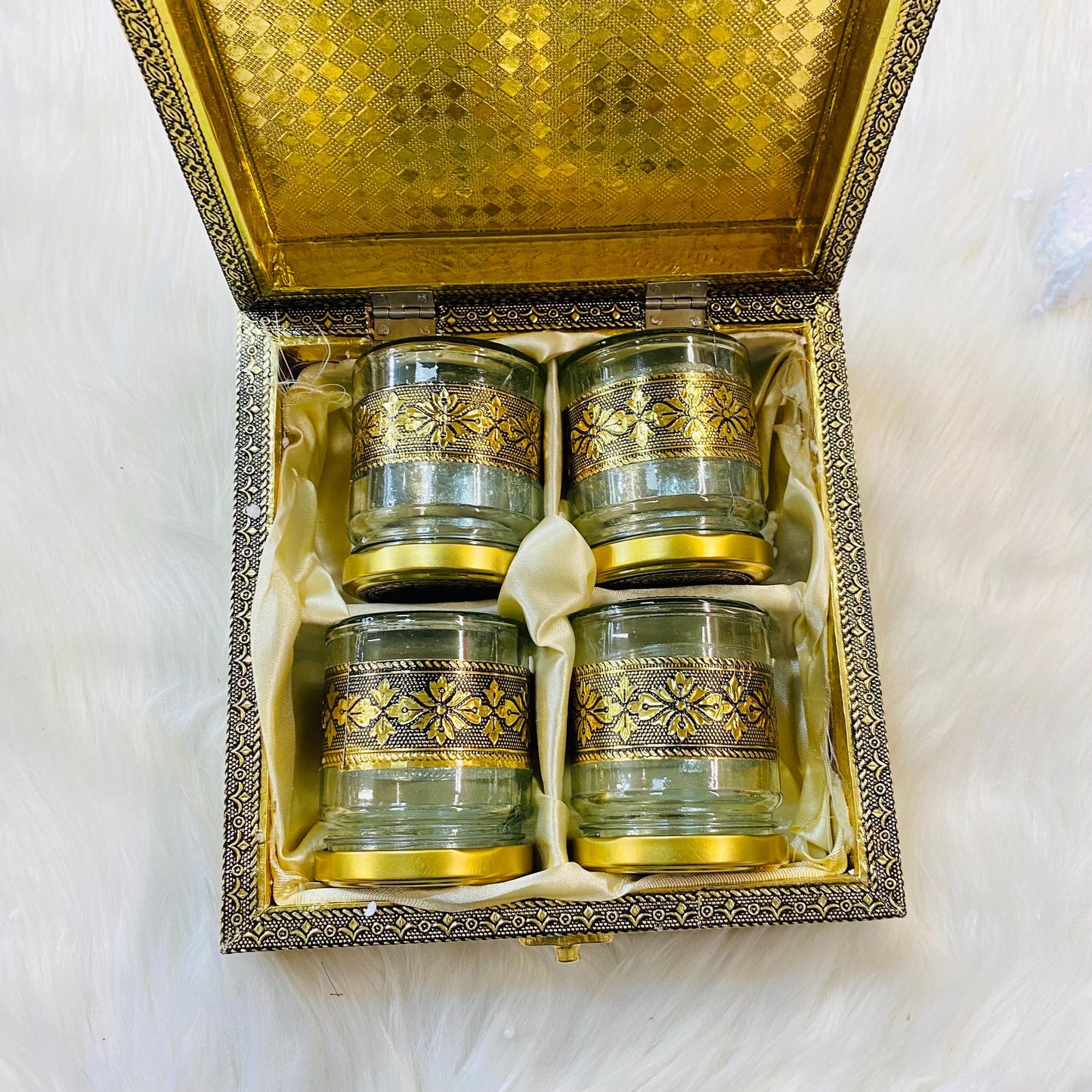 Decorative  Heavy Wooden  Handicraft Empty Dry Fruit Gift Jar Box/Gifting Box/Wedding Box/Jar Box