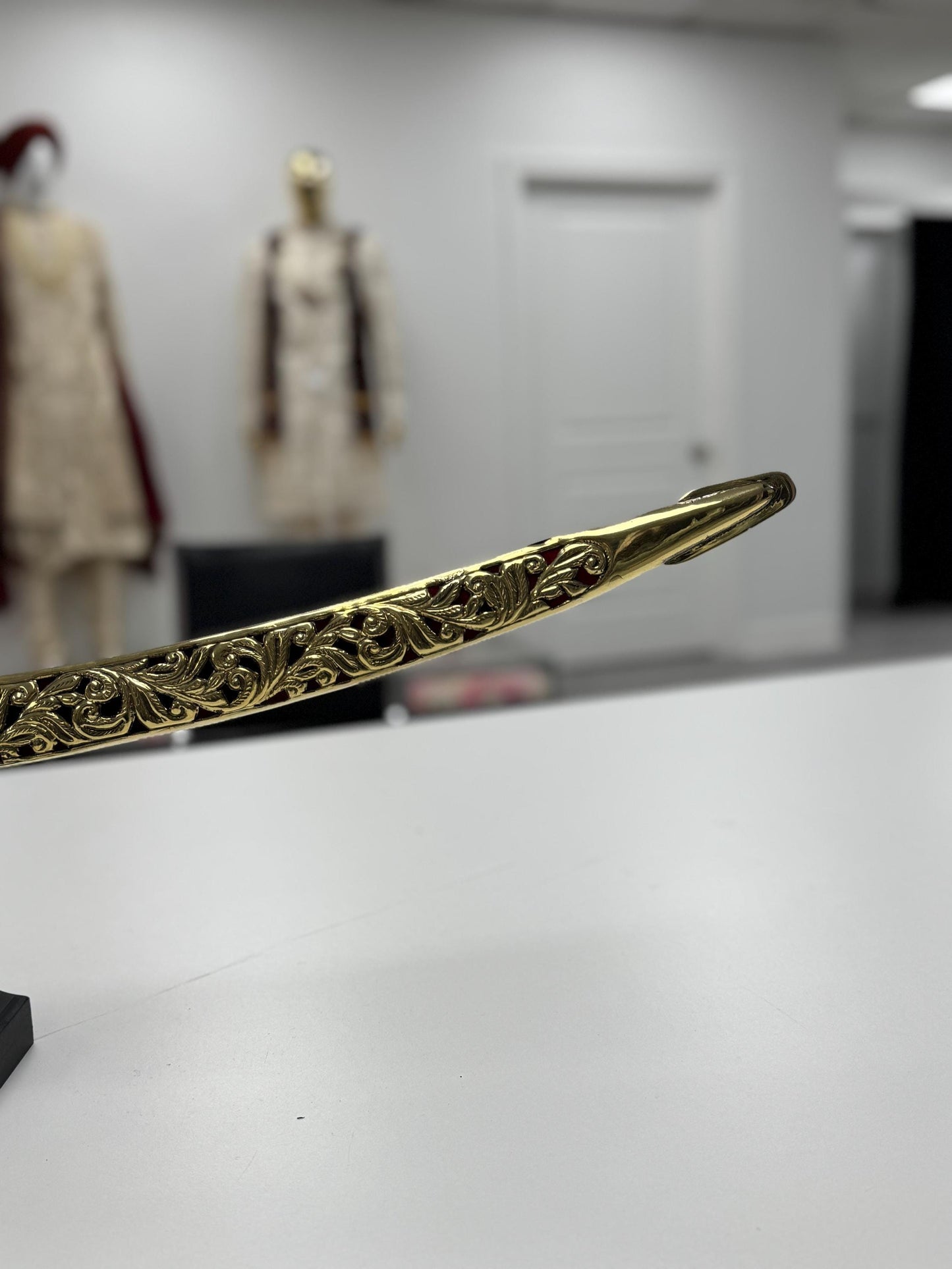Indian Wedding Decorative Sword/Kirpan- Golden Sword with Golden handle/For wedding purpose/Indian Rajput Wedding Sword