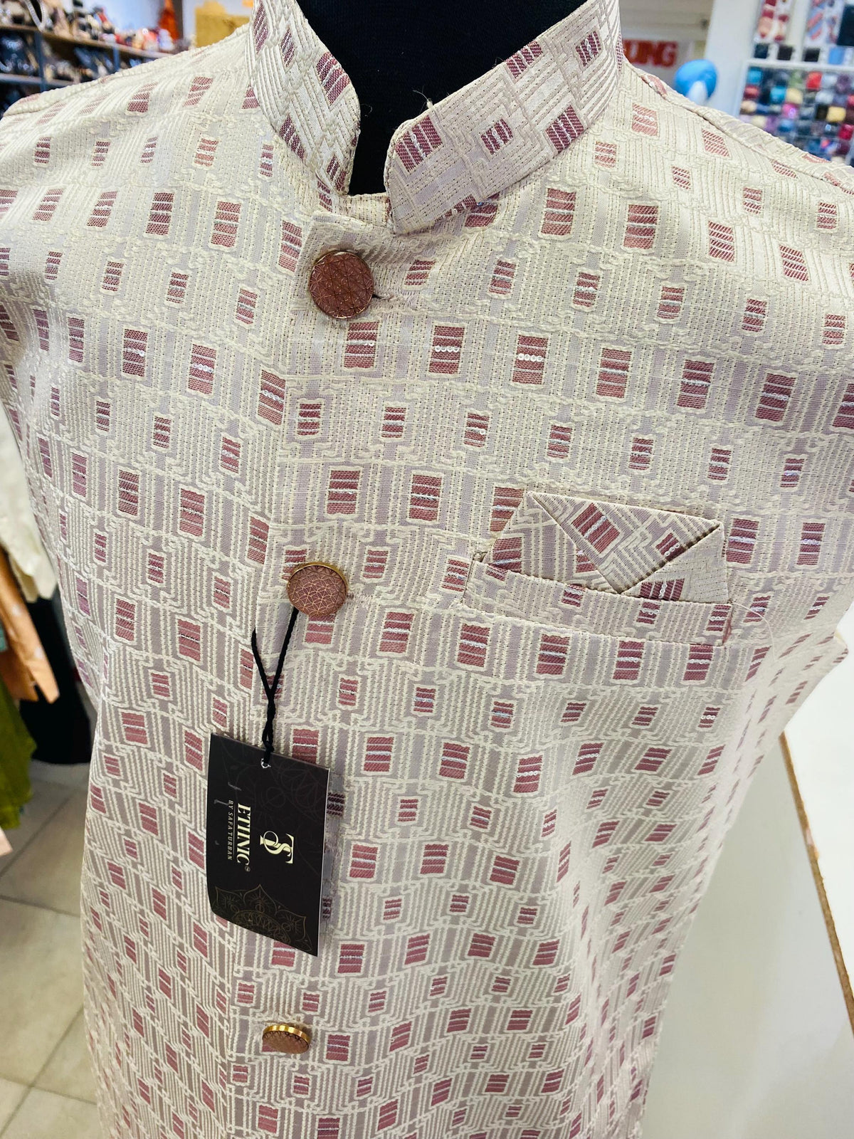 Designer  Men's Vest- Wedding Vest, Kurta Pajama Vest,Casual Wear (Size available 38,40,42,44,46)