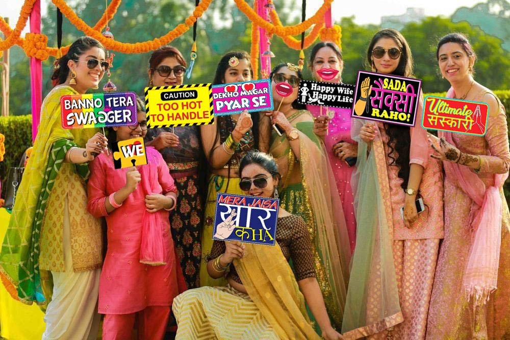Wedding/Party Props for Photo Booth/ Mehandi Props/ Sangeet Props