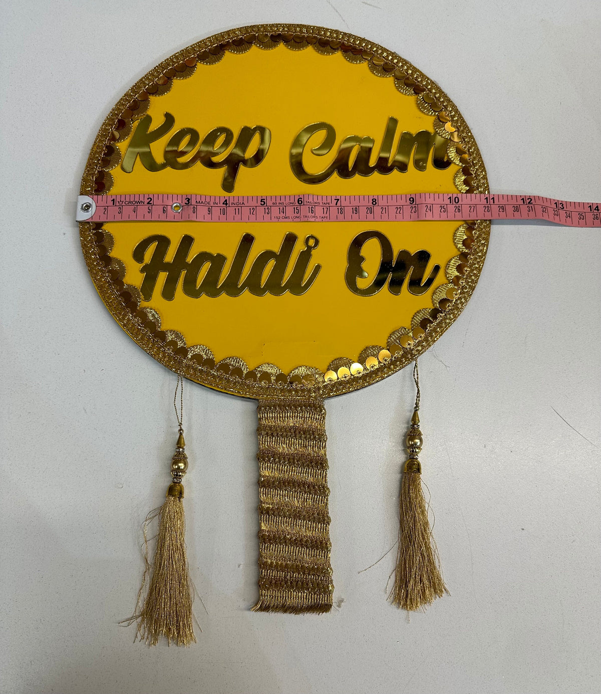 Wedding Sign, “Keep calm Haldi on”/wedding props/wedding decorations
