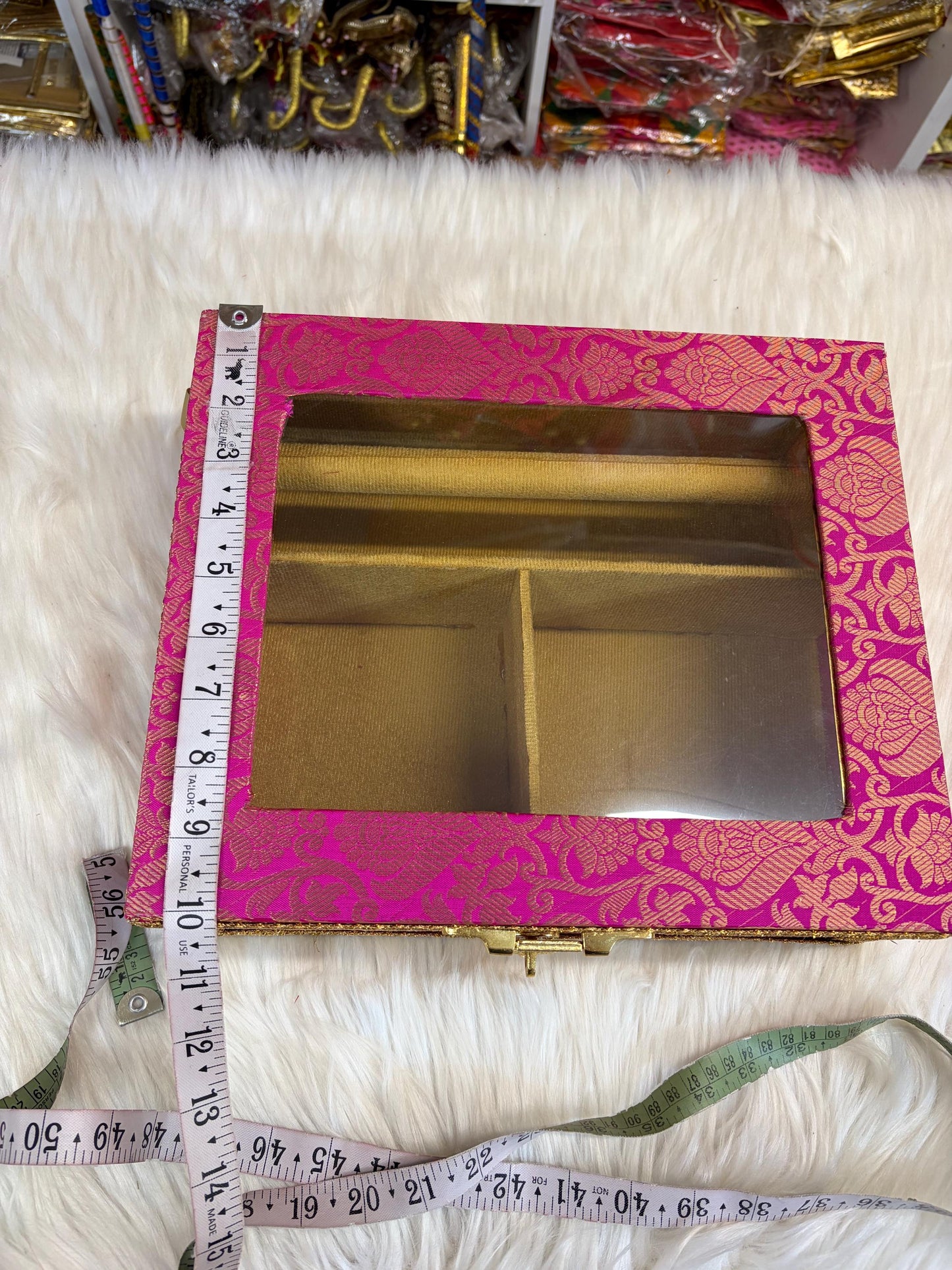 Churra /Kalira Box- Brocade handcrafted Box- Trousseau Box- Churra Kalire Box- Bridal Chura- Bridal Chuda Bangles- Bangle Storage Box