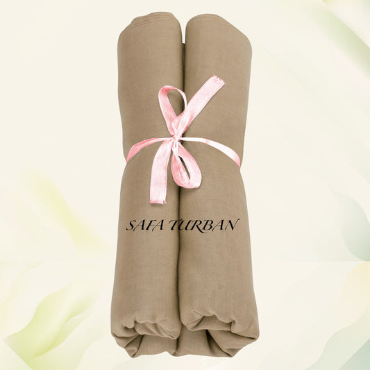 Sikh Turban- Light Brown (Fullvoile), Sikh Turban, Turban Fabric