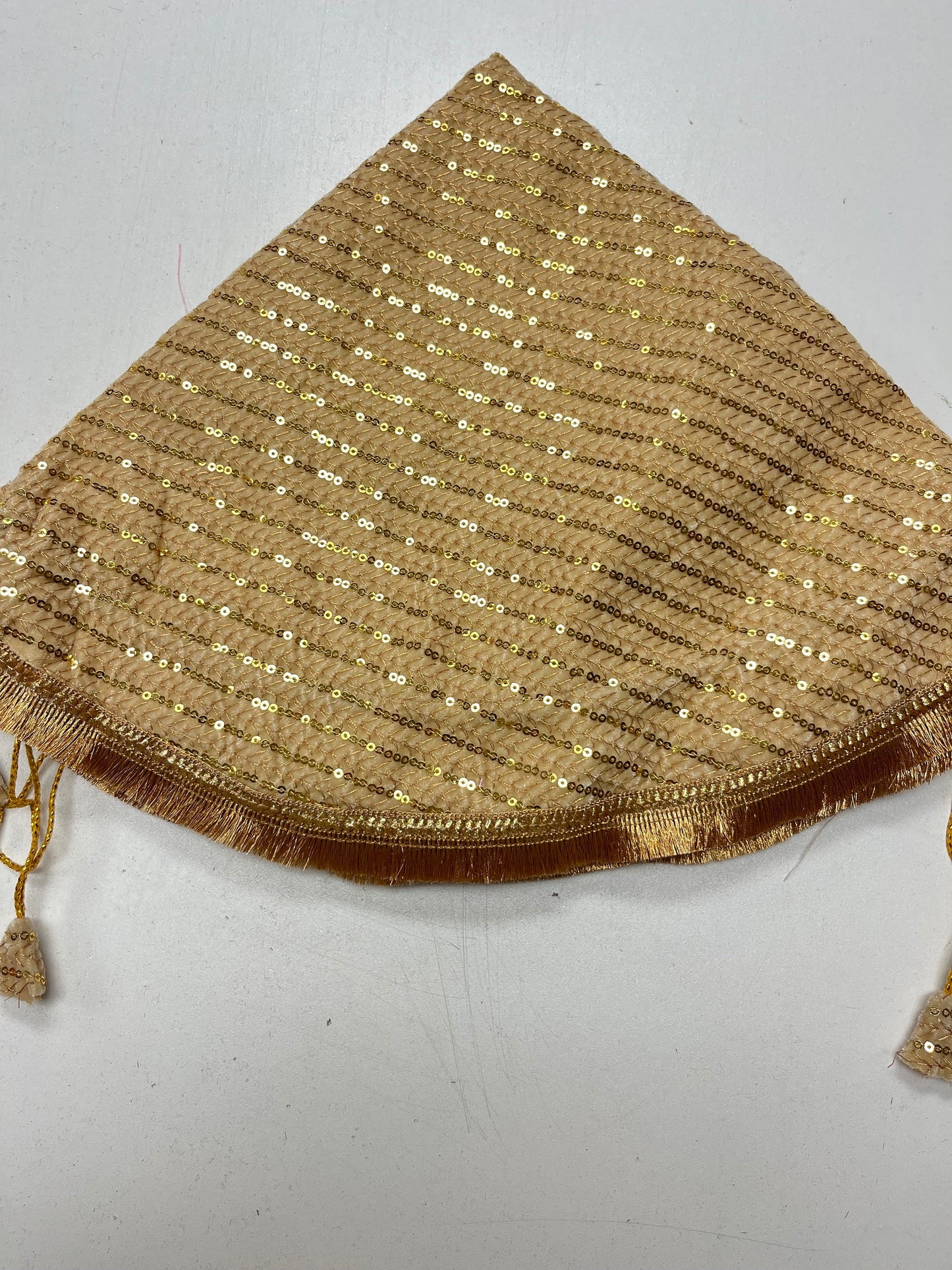 Wedding Accessories- 2 piece Golden Sequin Lap Cover Set/ Bride & Groom Shagun/ Shagun Drawstring Bags / Wedding / Wedding Accessories
