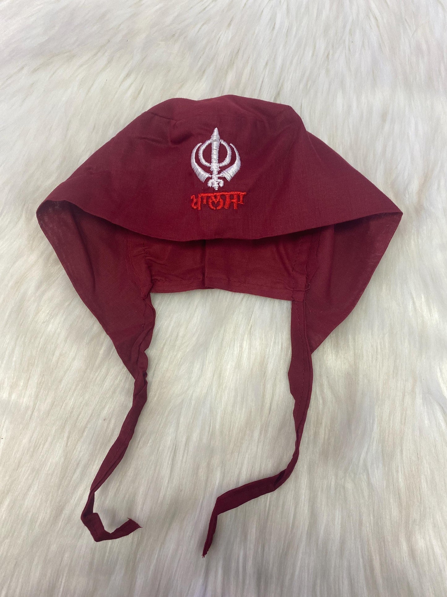 Sikh Patka for Kids with Khanda Sign | Newborn to 3–4 Years