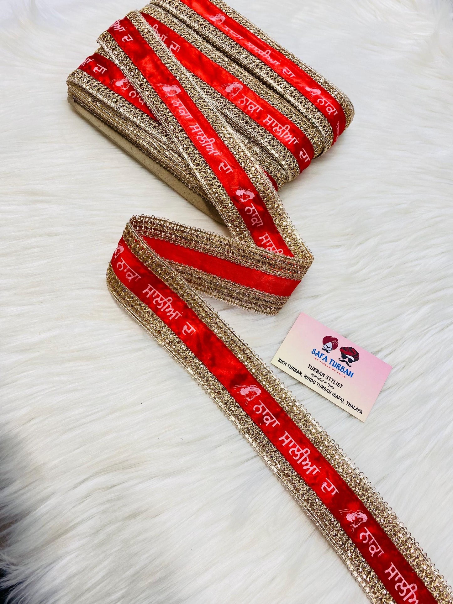 5 Meters Custom Wedding Entry Ribbon "Nakka Saliya Da" II Indian Groom/Bride II  Indian Wedding Ribbon Cutting Ceremony