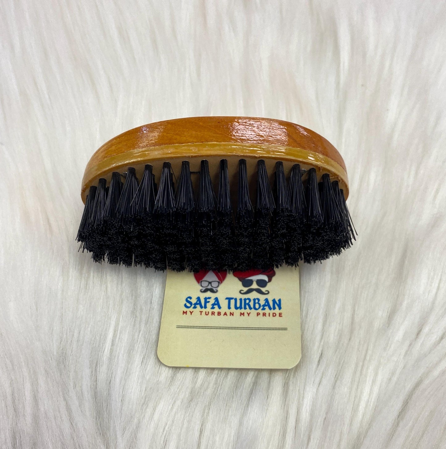 Wood Brush-Wood Colour (Brown) II For Beard| Non-static | Eco-Friendly
