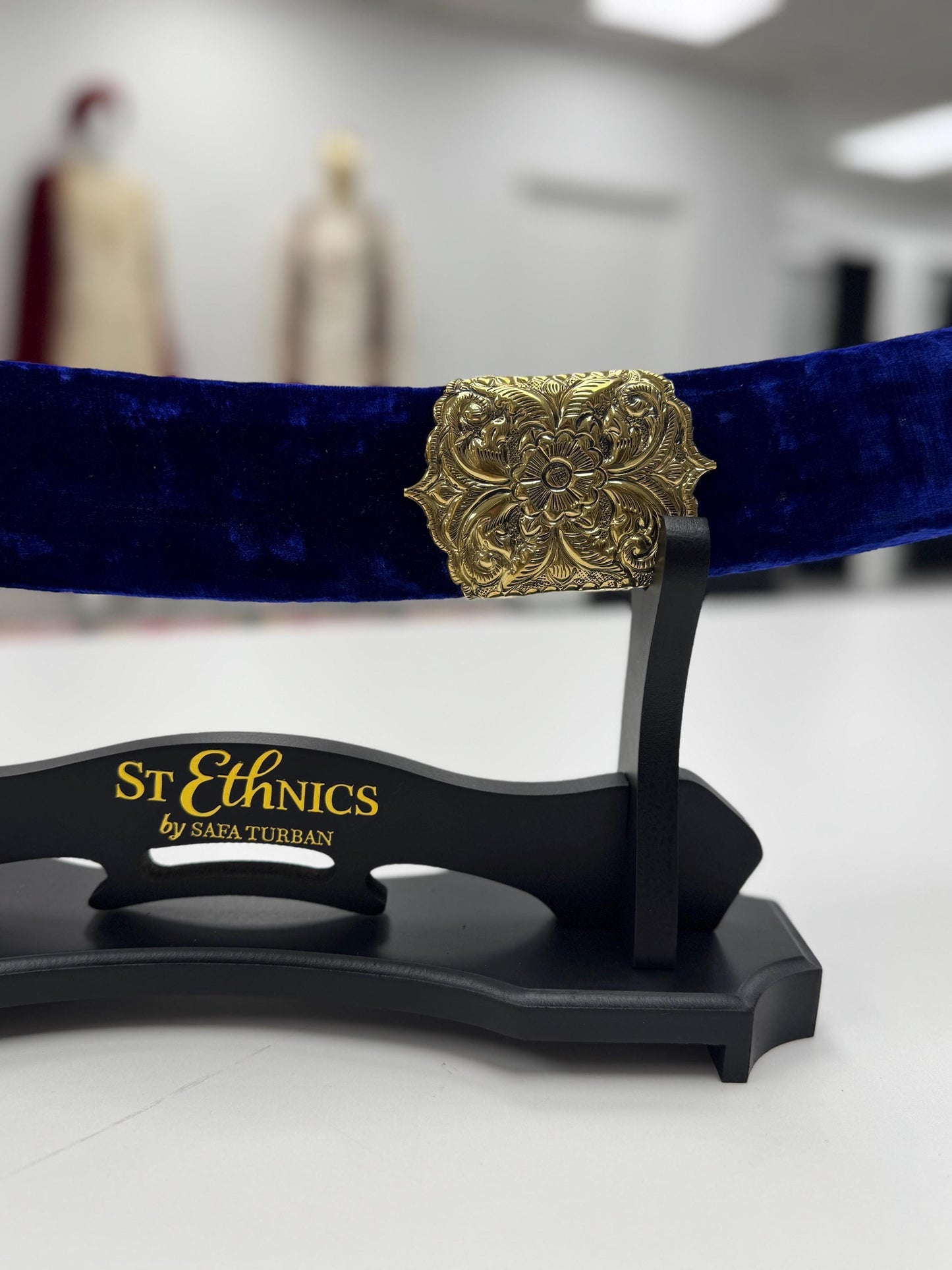Indian Wedding Decorative Sword/Kirpan- Blue Sword with Golden work handle/For wedding purpose/Indian Rajput Wedding Sword