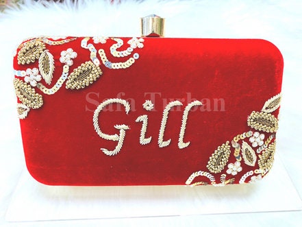 Hand made beautiful bling box clutch, clutch, wedding purse, embroidery purse, clutches, detachable chain sling strap