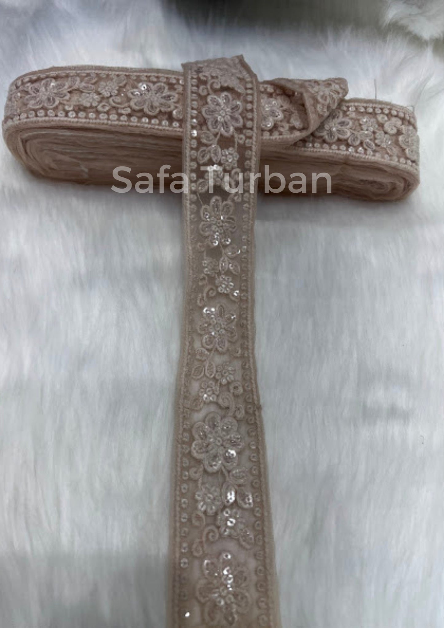 Highlight Border Lace for Dresses, Sarees, Lehenga, Suits, Blouses, Dupatta, Chunri, and Craft (1.50" wide)