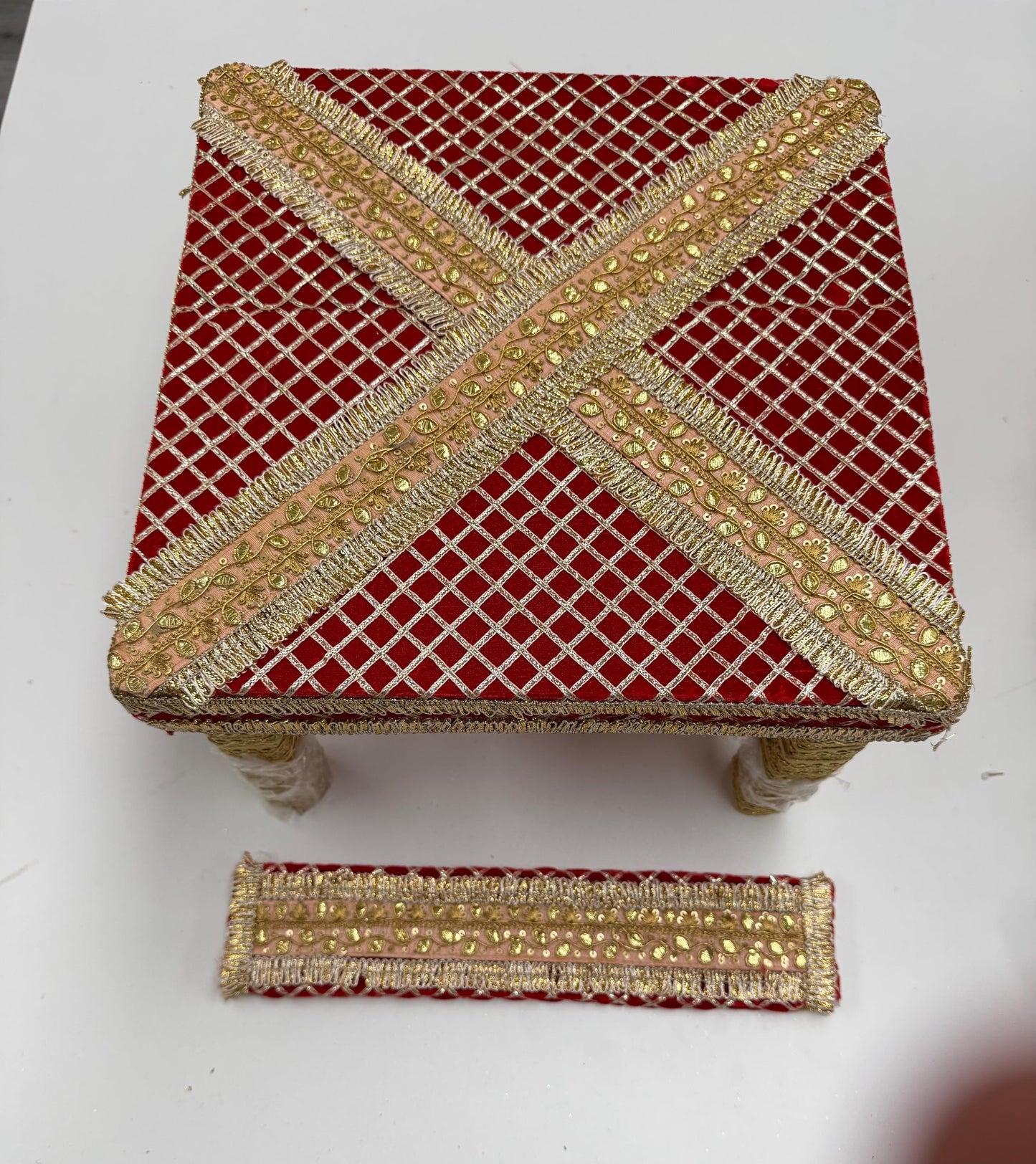 Pihdi/Bench/ Chownki/Patra- Wedding Accessories- Bride/Groom, Mayian/ Haldi/ Maiyan/ Vatna Ceremony
