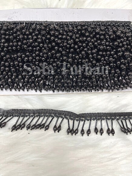 Black Highlight Border Lace for Dresses, Sarees, Lehenga, Suits, Blouses, Dupatta, Chunri, and Craft
