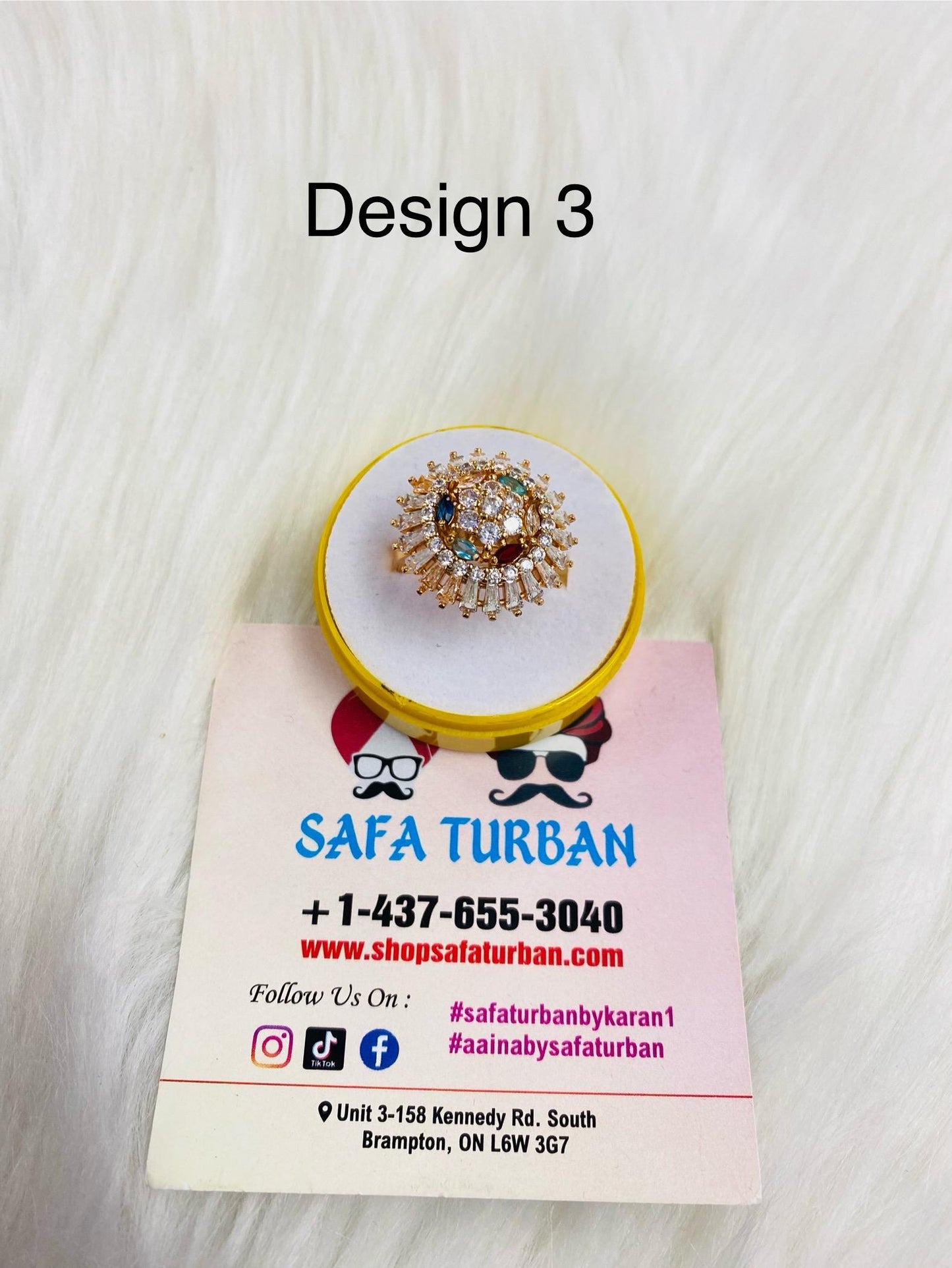 American Diamond Look/Artificial Rose Gold Ring For Women and Girls