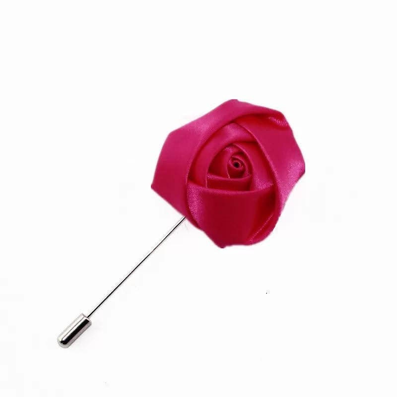 Men- Wedding Groom and Groom's men Boutonniere Pins (Silk Flowers Roses)/ Suit Accessories