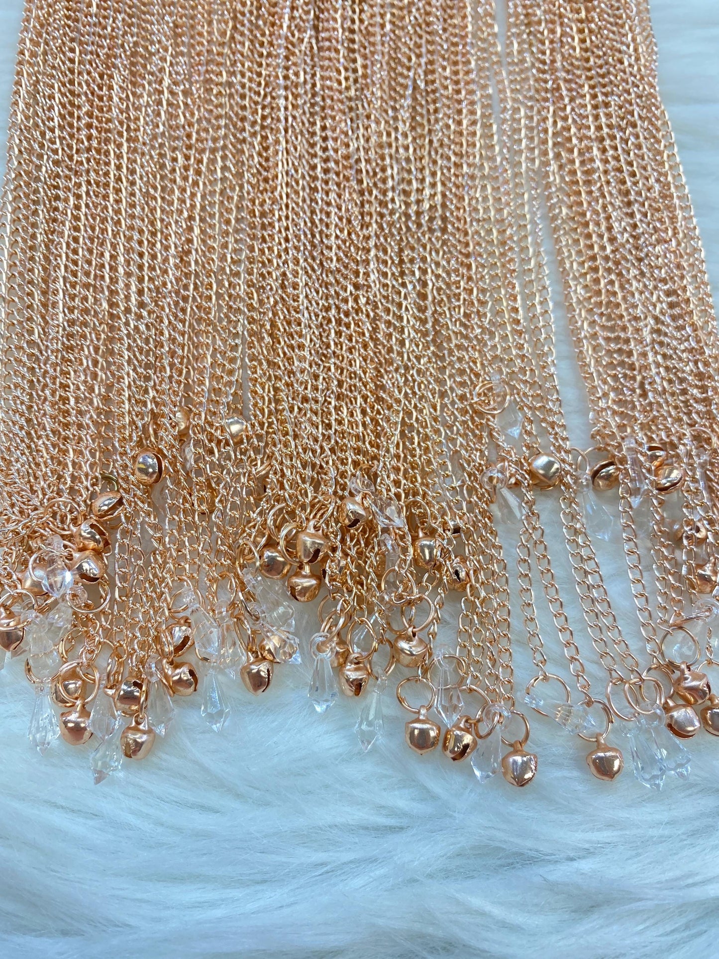 Beautiful Rose Gold Bridal Handmade Antique Kalire/Kaleera/Kalera/Kalira Bridal Hand Hanging Kaleera for Brides/Dulhan/Girls(sold as pair)