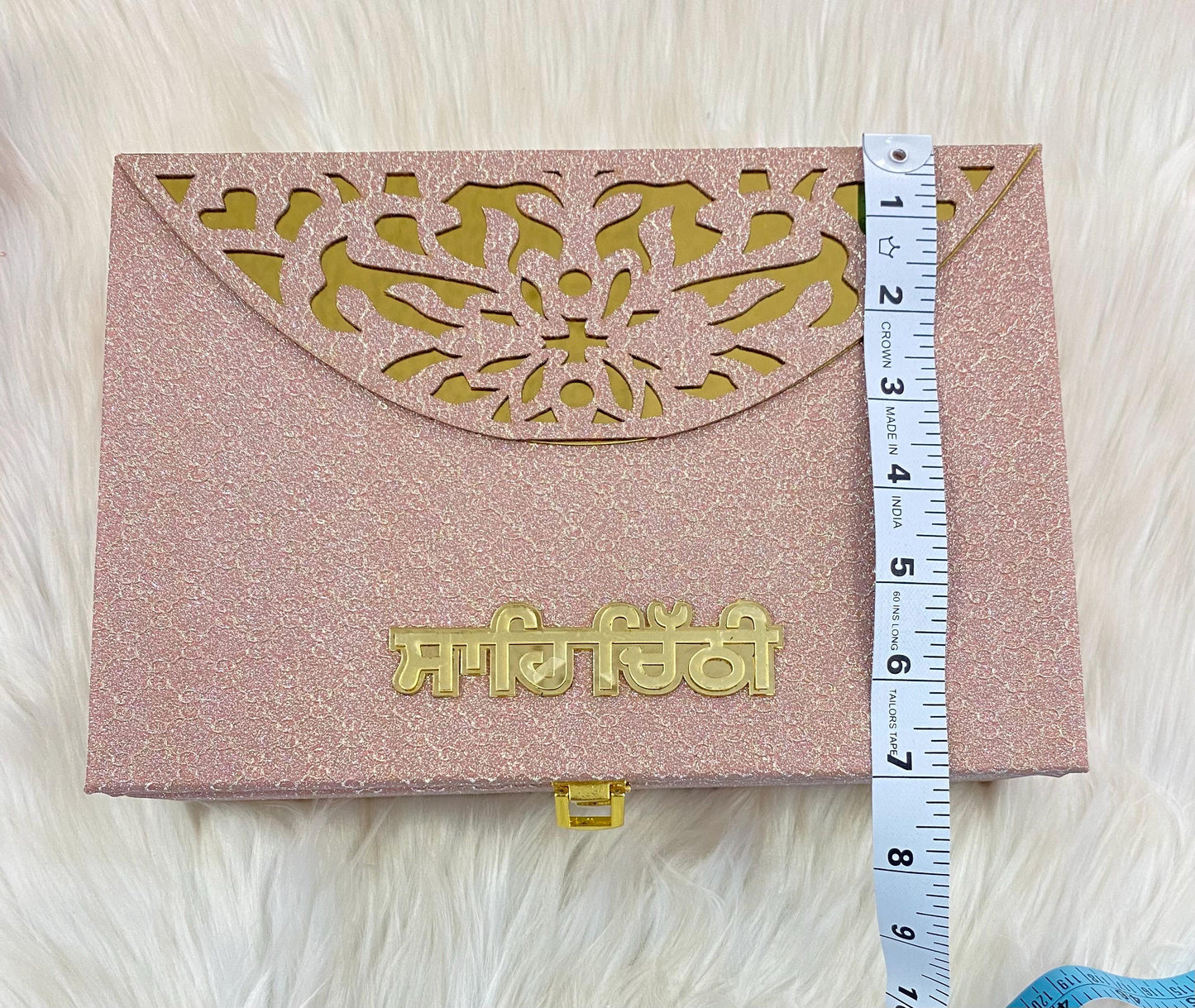 Wedding Invitation- Designer Musical Lagan Patrika/Shahi Chitthi for Marriage Invitation and Sagan in Hindi and Punjabi (Set of 1)