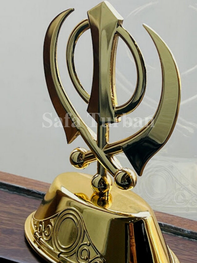 Khanda- Car Dashboard Showpiece, Idol Statue for Mandir, Office & Home Décor