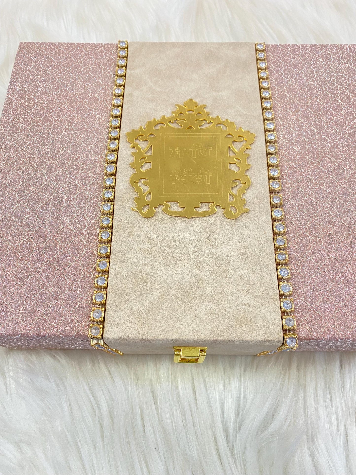 Musical Wedding Invitation Box – Handmade Lagan Patrika, Punjabi Shahi Chitthi
