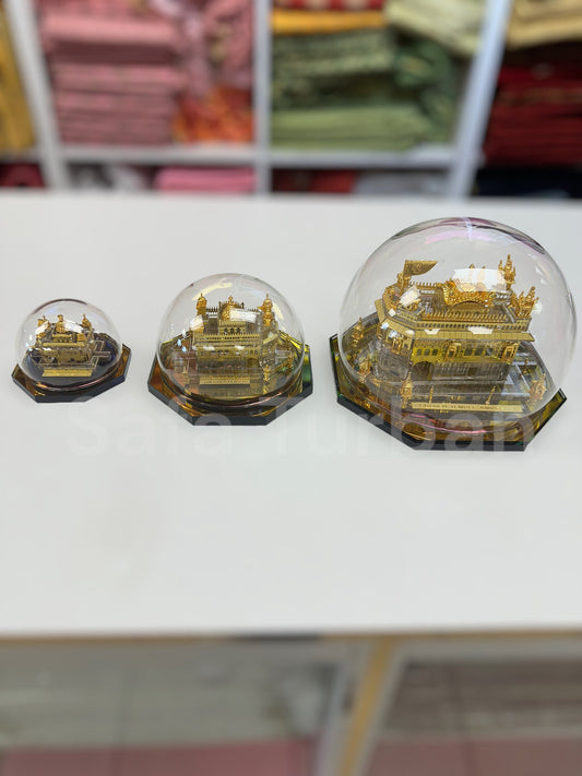 Car/Truck/Office Dashboard/TableTop Display Accessories- (Golden Temple) II Religious/Sikh item (24 carat gold plated)