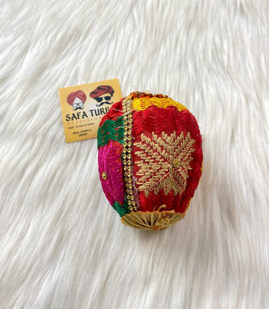 Decorated Multicolor Coconut, Shagun Nariyal for Puja, Occasion, Festivities, Wedding, Ring Ceremony, Engagement