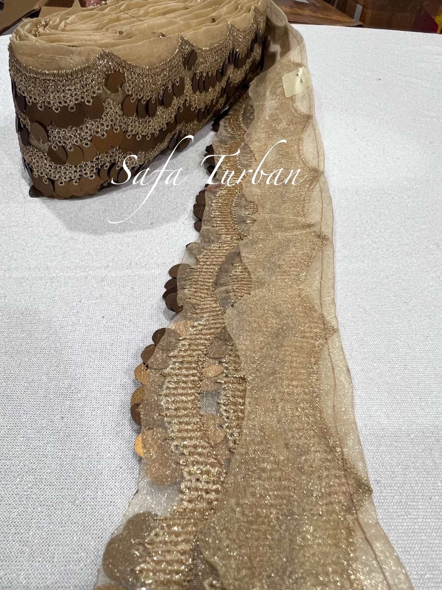 Gotta Patti 2" (inch) width Highlight Border Lace for Dresses, Sarees, Lehenga, Suits, Blouses, Dupatta, Chunri, and Craft