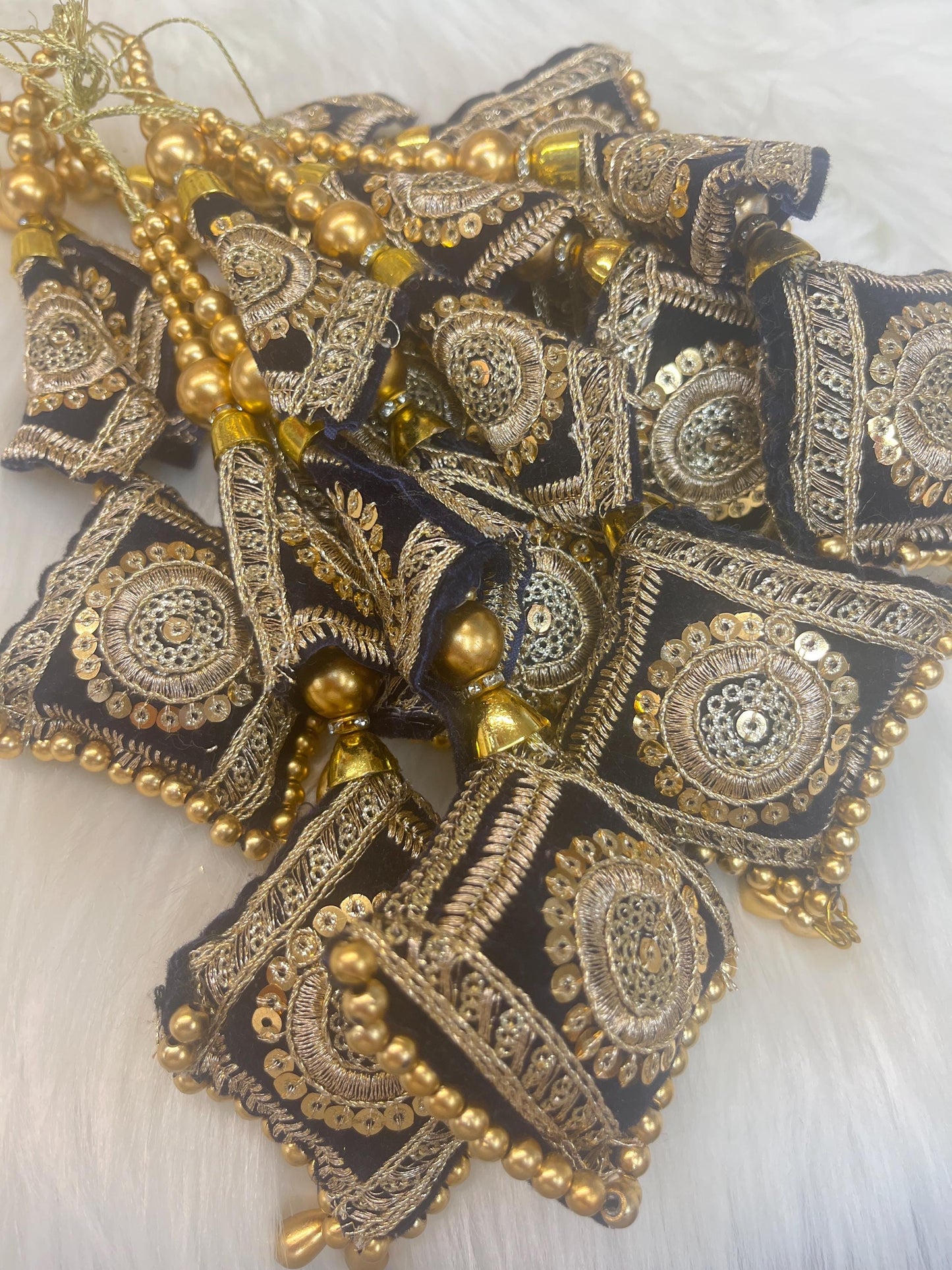 Fashion Handmade Latkan, Stylish Heavy Long for Lehenga, Chunni Border, Hanging Latkan for Lehenga, Handmade Pillow Shaped latkan
