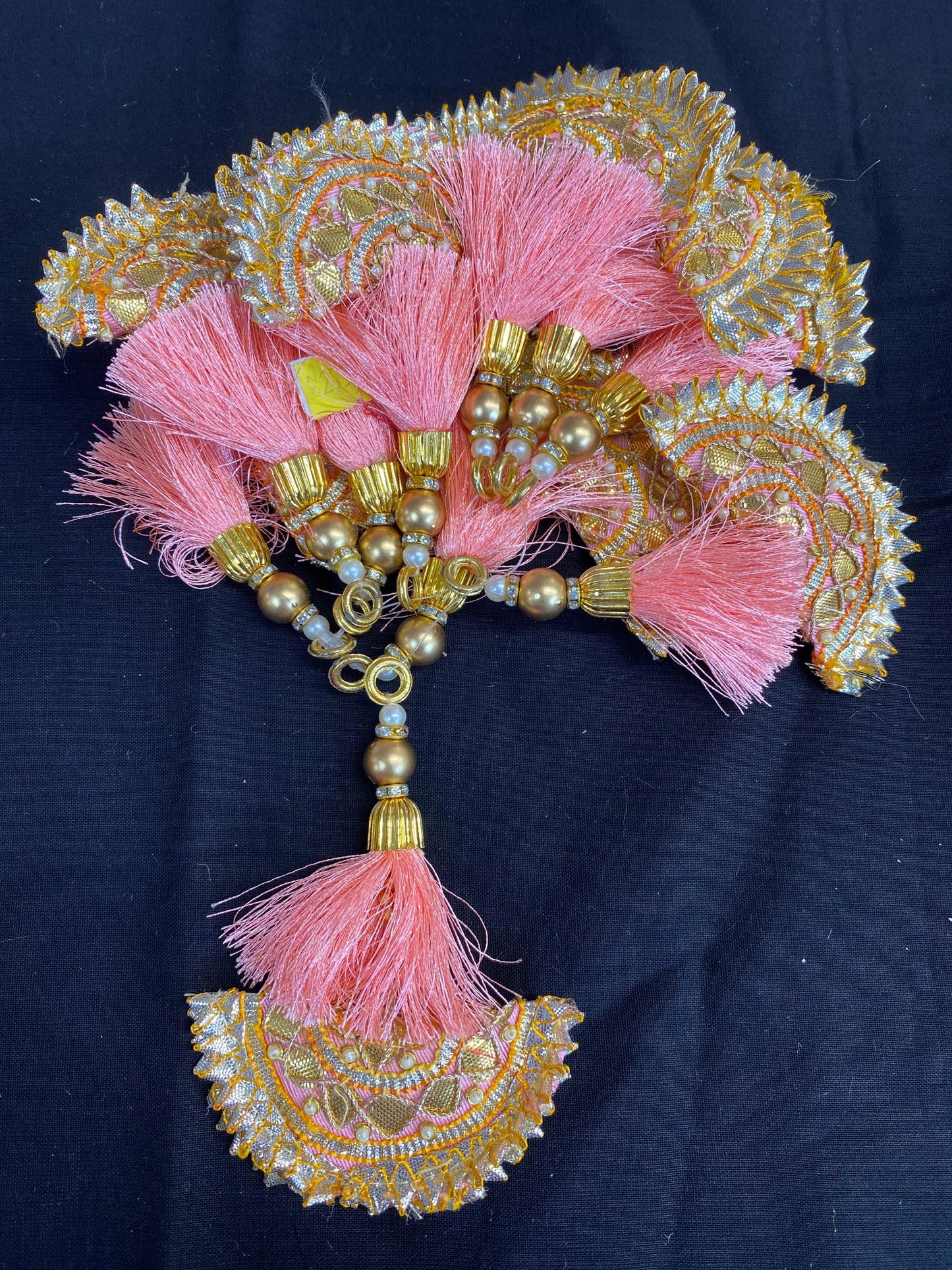 Fashion Handmade Latkan, Stylish Heavy Long for Lehenga, Chunni Border, Hanging Latkan for Lehenga, Handmade Pillow Shaped latkan