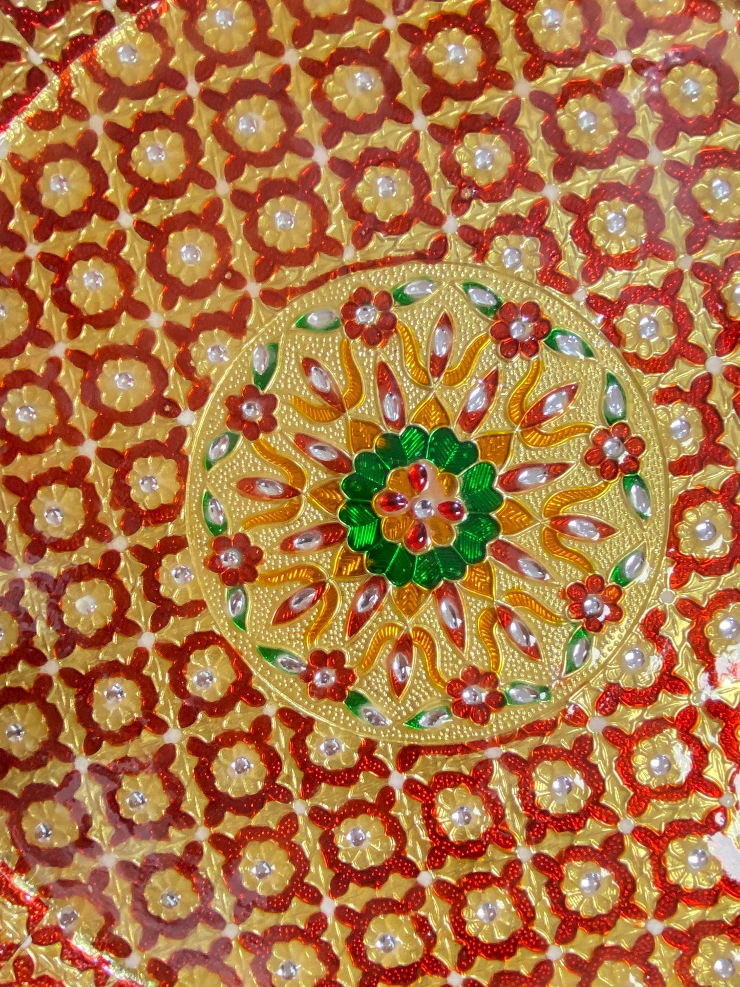 Decorative Meenakari Plate/Thalli/ Thaal for wedding,Shagun etc.