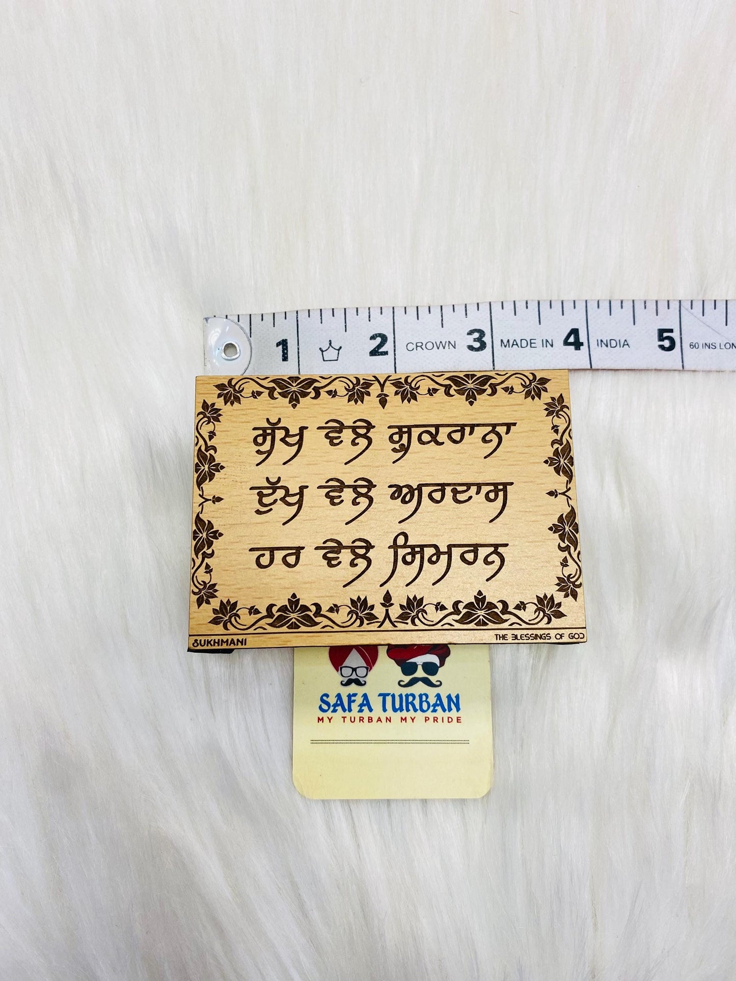 Wood Car/Truck/Office Dashboard/TableTop Display Accessories/Religious/Sikh item