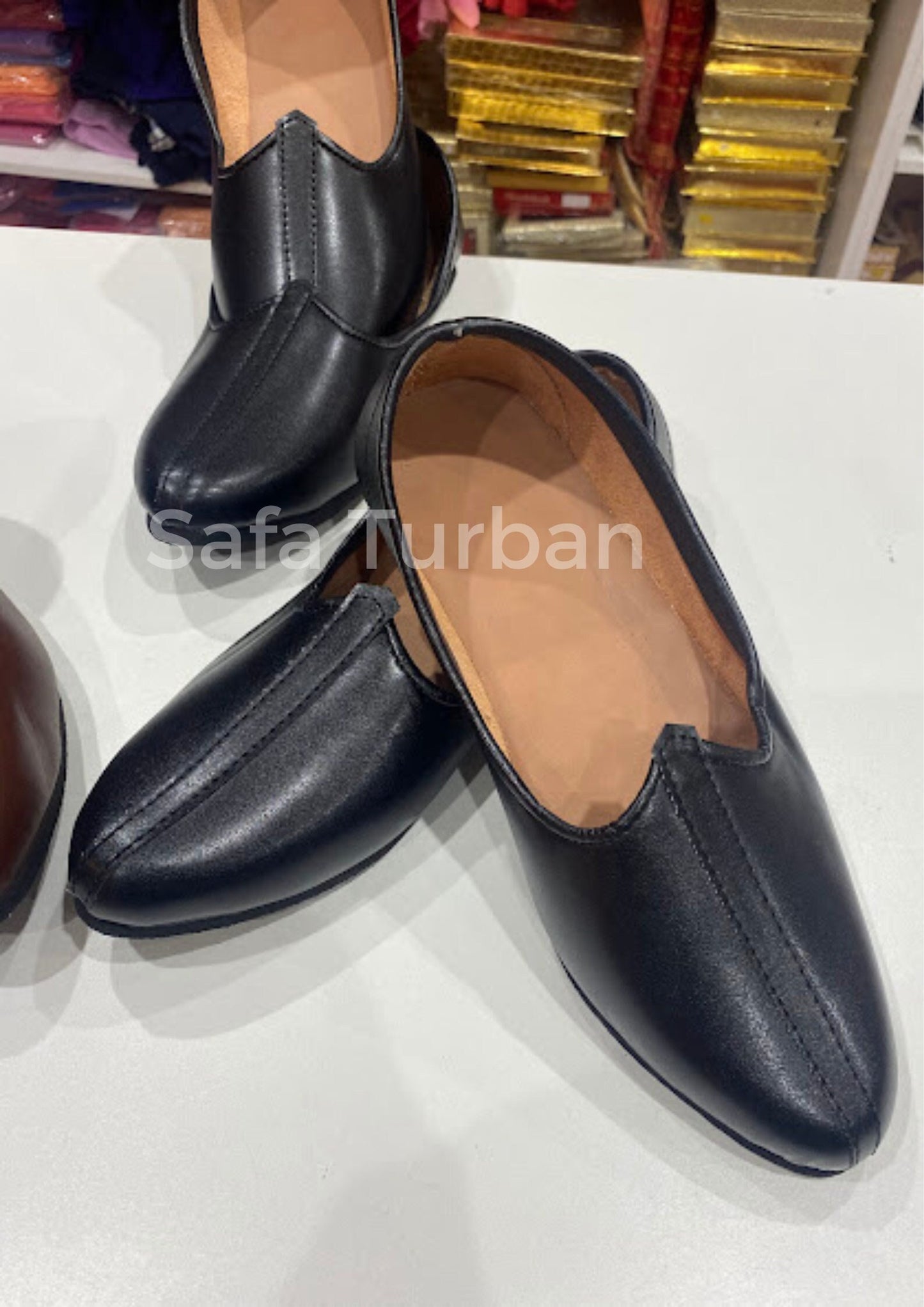 Men's Jalsa Jutti- Men Shoe- Men Punjabi Jutti- Mojaris (Size US 7,8,9,10,11- Colour Black, Brown)