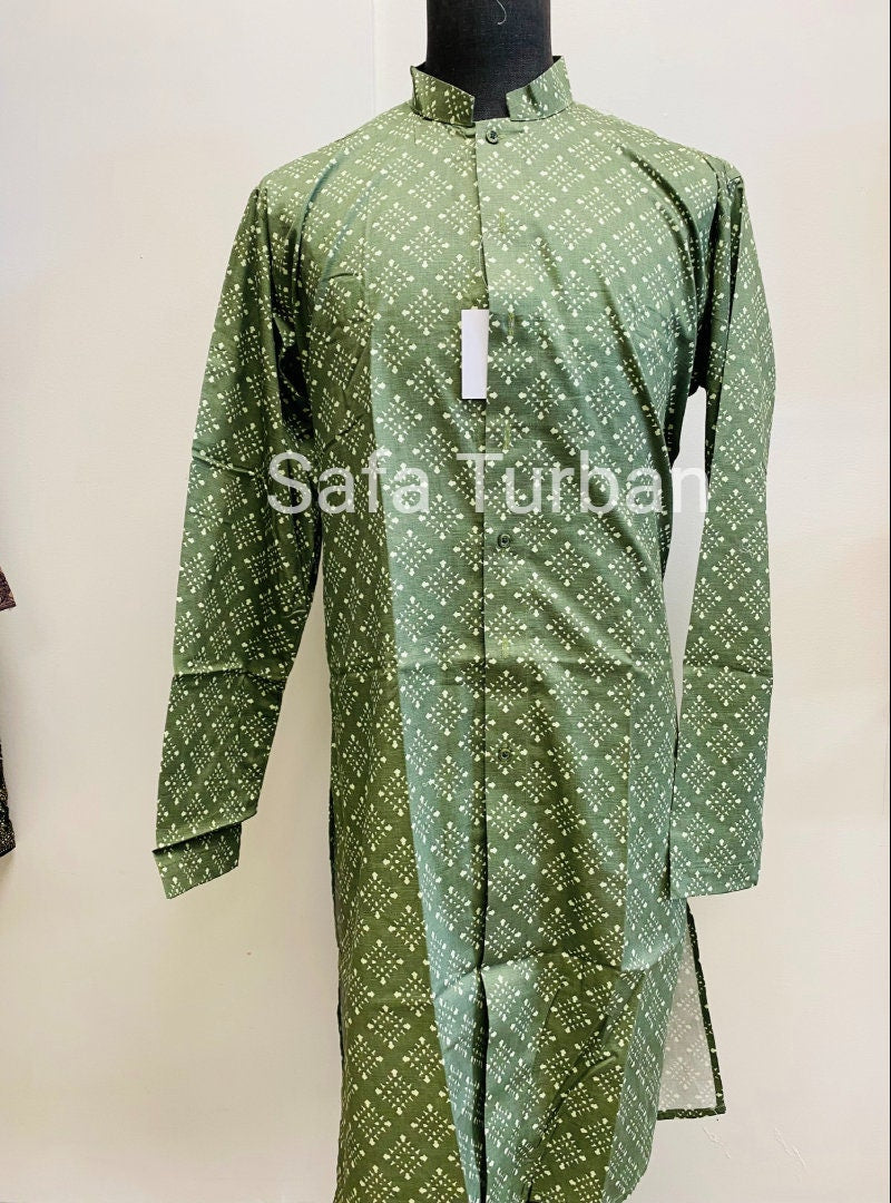 Stunning Lavish Green Kurta Pyjama Set For Men