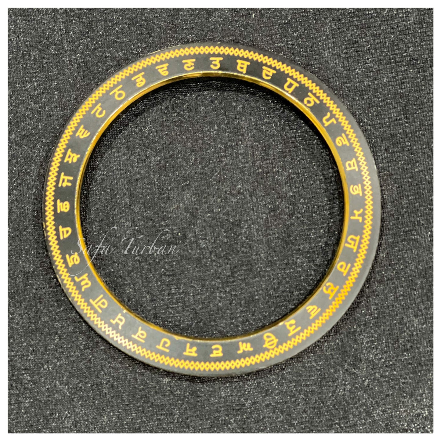 Sikh Accessories- Kada with printing- Light Weight With round soft edges) II traditional sikhi kara