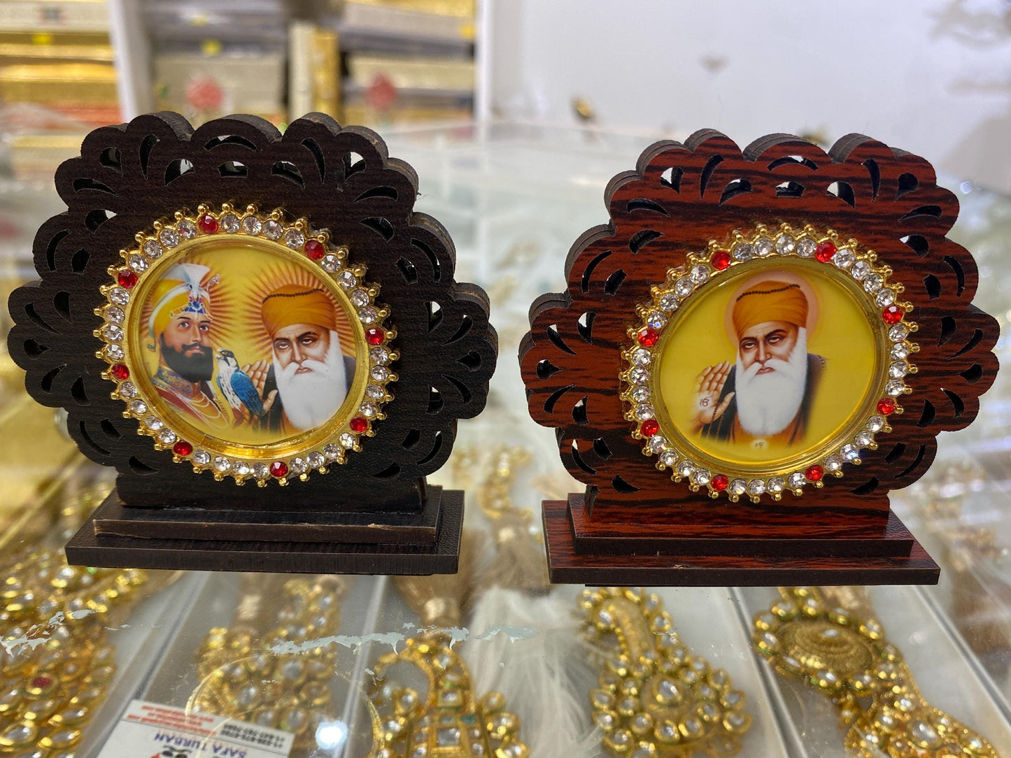 Wood Car/Truck/Office Dashboard/TableTop Display Accessories II Religious/Sikh item