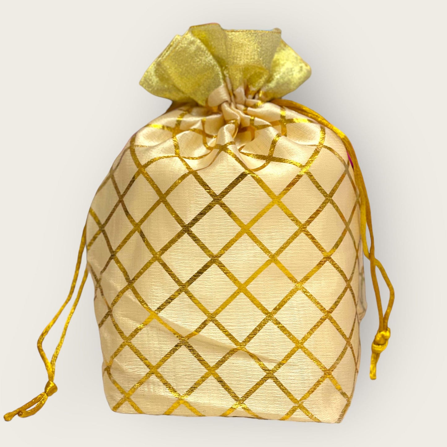 Indian Wedding- Large Size Desi Mithai/ Bhaji/Ladoo Bag- Potli Bag for Return Gifts Wedding II Sweets Bag Gift II