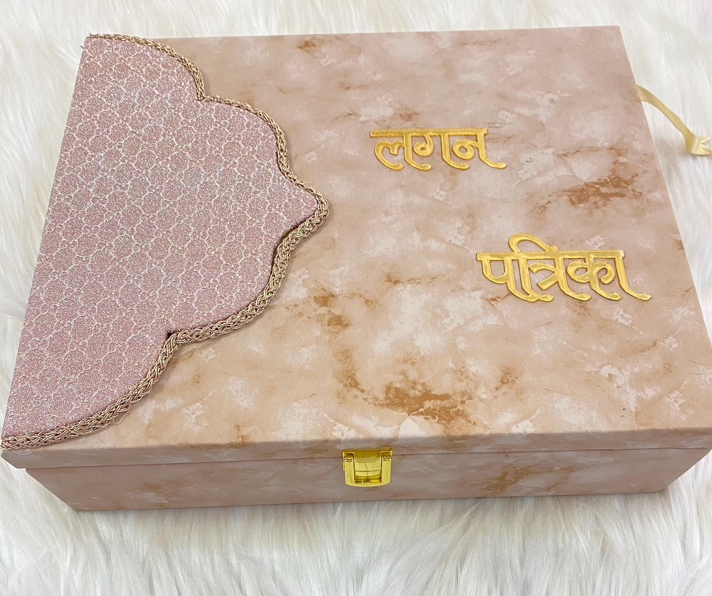 Wedding Invitation- Designer Musical Lagan Patrika/Peeli Chitthi/Shahi Chitthi for Marriage Invitation and Sagan in Hindi (Set of 1)