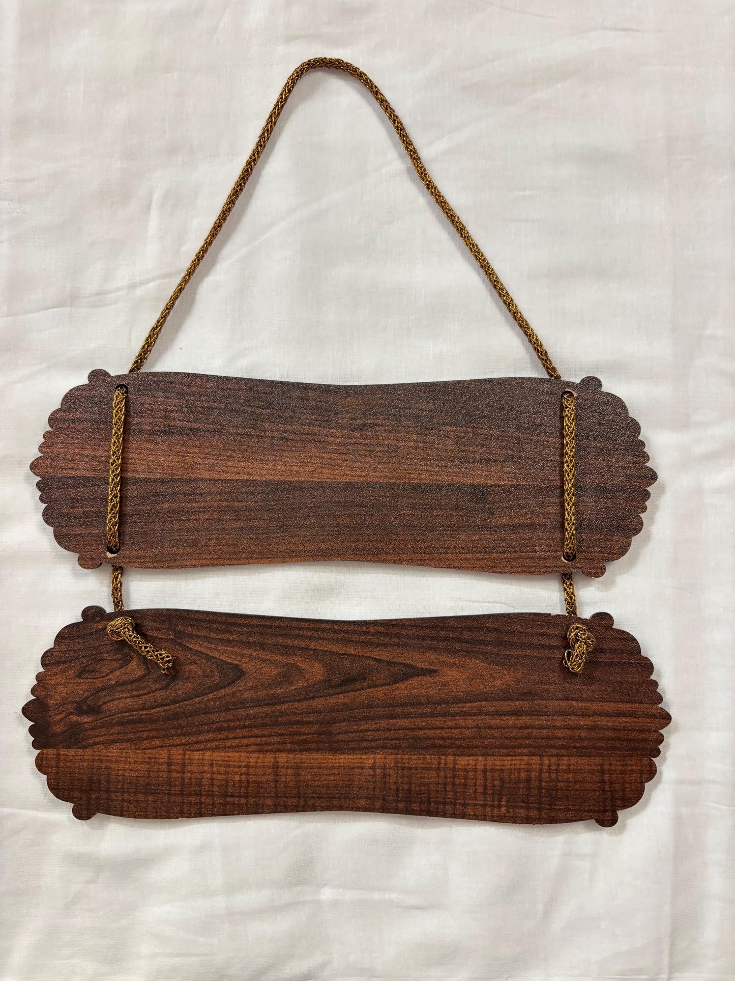 Wall hanging I Nirbho Nirvair (Brown, English)I Wooden Wall Hanging | Door Hanging | Home Decor Accessory