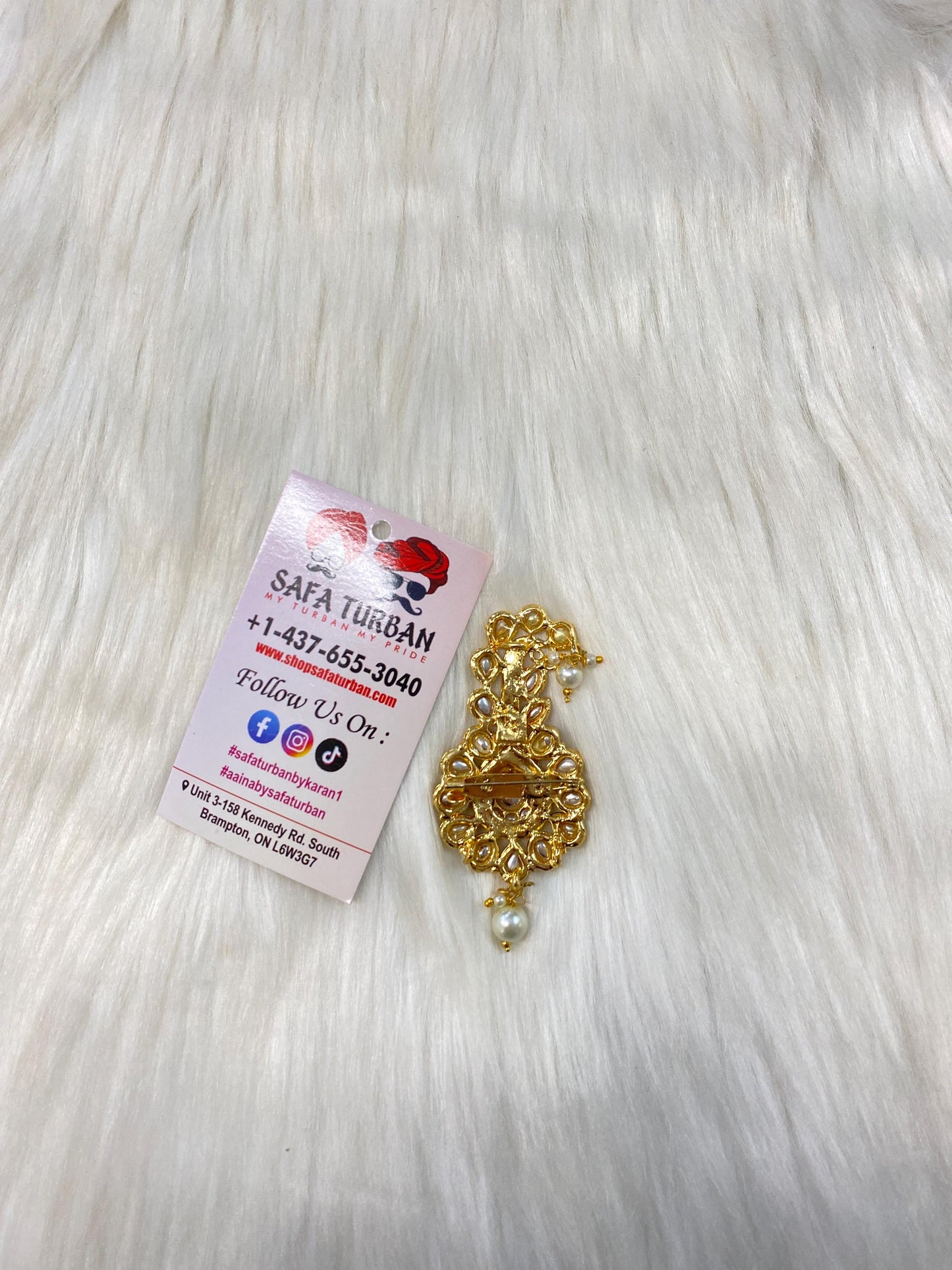 Indian Groom Wedding Accessories-  Kalangi/Kalgi for Men's Safa/Groom Pagdi (2)