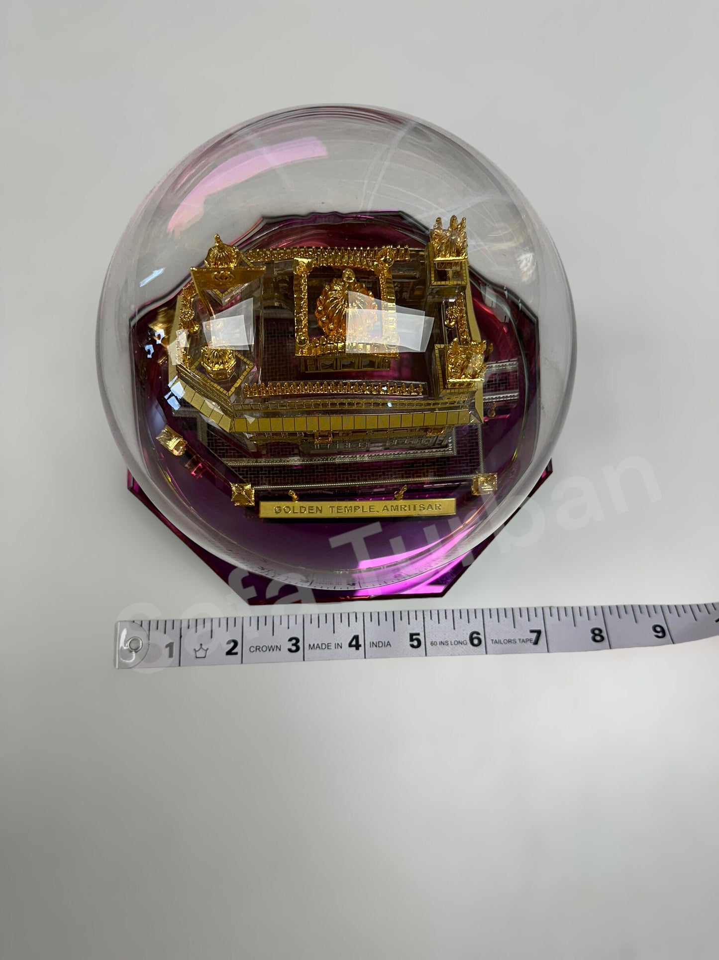 Car/Truck/Office Dashboard/TableTop Display Accessories- (Golden Temple) II Religious/Sikh item (24 carat gold plated)