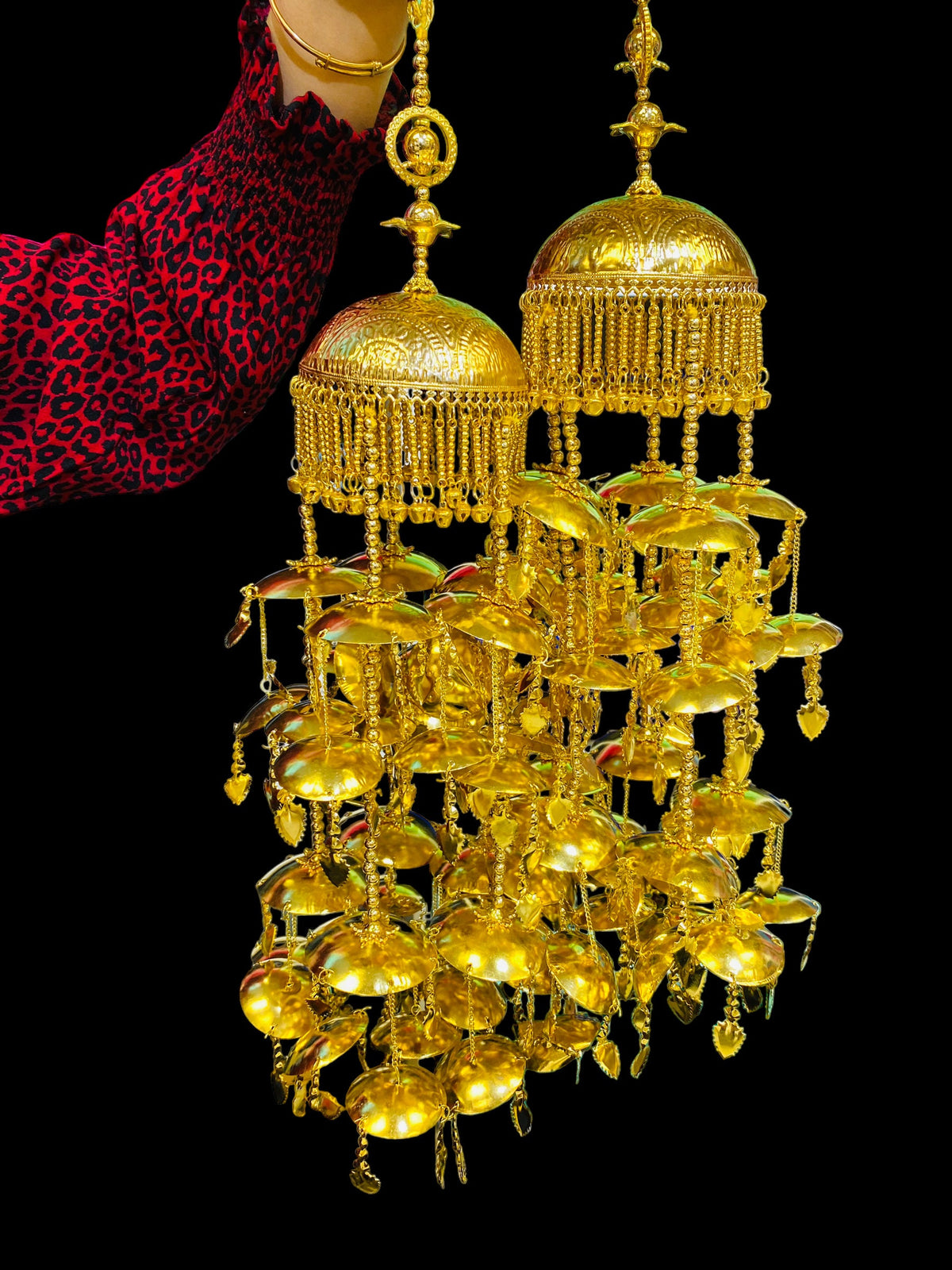 Beautiful Bridal Kaleera Traditional Big Size Kaliras for Bride & Women Hand Hanging Kalera(sold as pair)