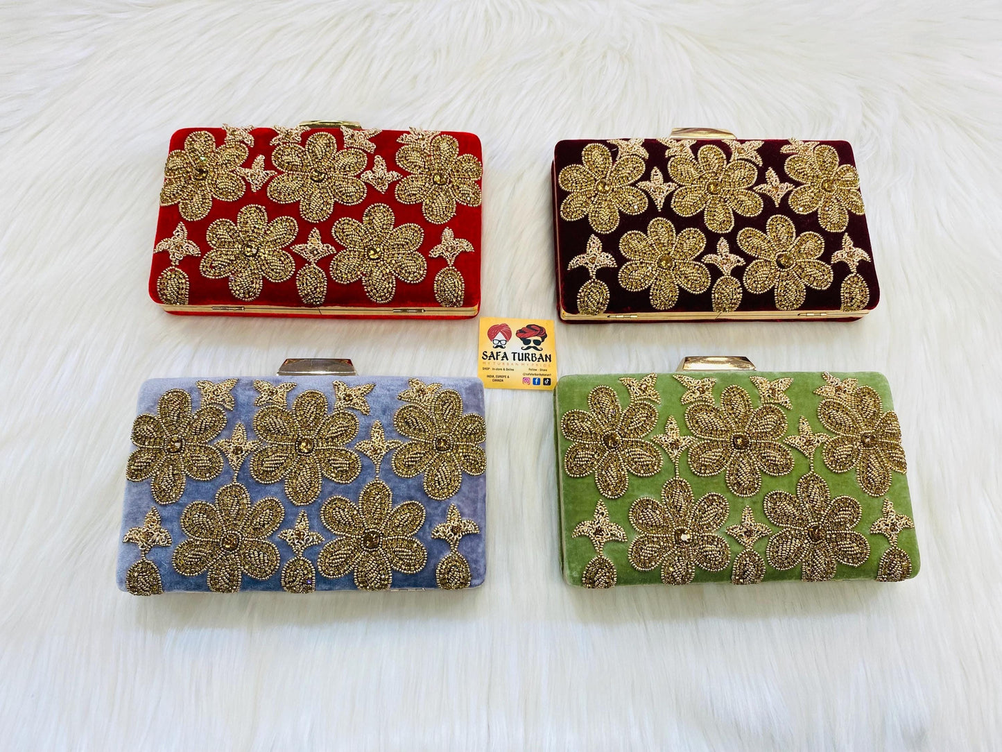 Beautiful Velvet Handwork bling box clutch, clutch, wedding purse, embroidery purse, clutches, detachable chain sling strap