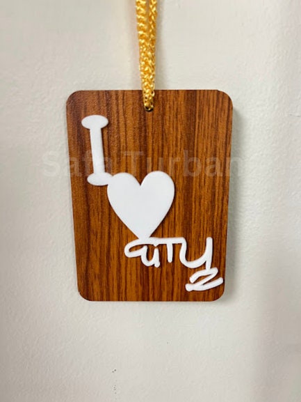 Car Hanging- Punjabi Car Hanging Accessories - Wooden Hanging Bebe-Bapu