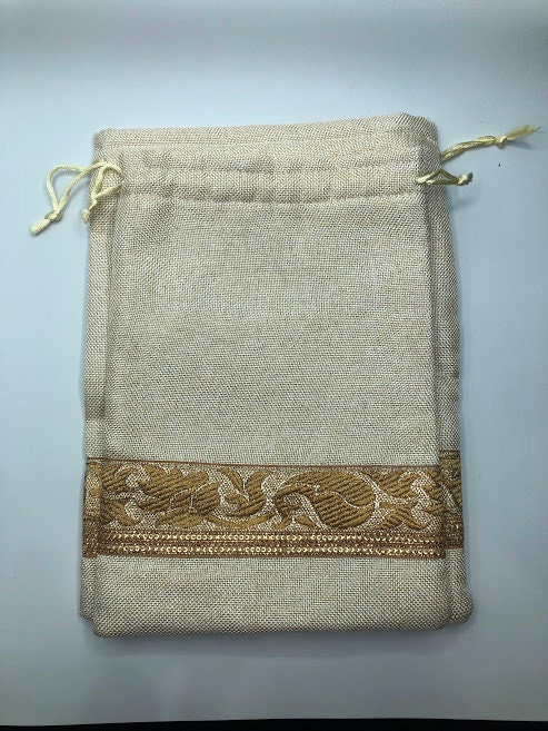 Indian Wedding- Large/Medium Size Desi Mithai/ Bhaji/Ladoo Bag- Potli Bag for Return Gifts Wedding II Sweets Bag Gift II