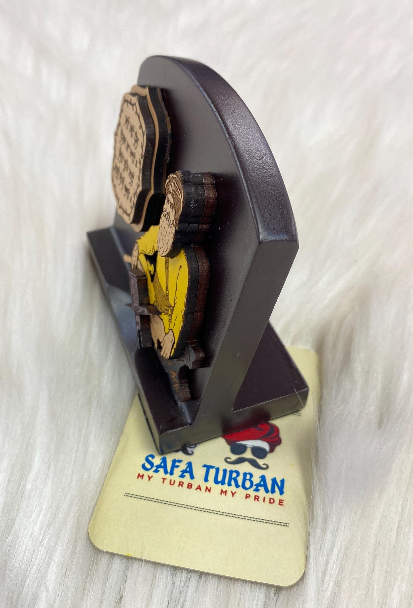 Wood Car/Truck/Office Dashboard/TableTop Display Accessories/Religious/Sikh item